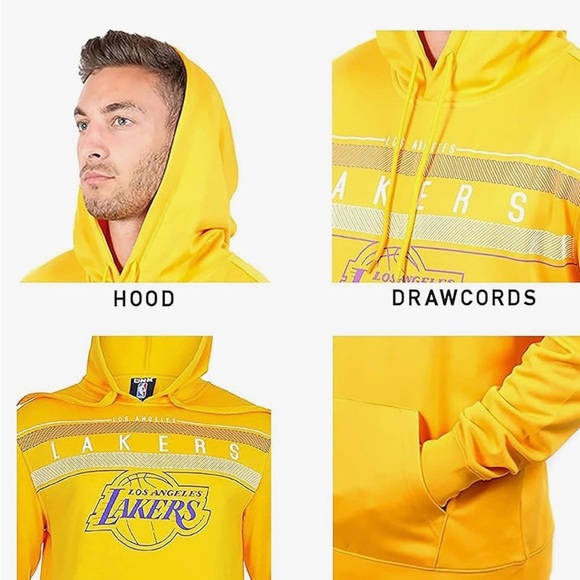 Los Angeles lakers ultra game fleece hoodie sweatshirt size large - Picture 5 of 12
